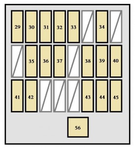 Toyota 4Runner 4th Generation - fuse box - instrument panel