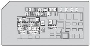 Toyota 4Runner (from 2013) – fuse box diagram - CARKNOWLEDGE