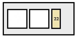 Toyota Avalon First Generation - fuse box - engine compartment (Canada only)