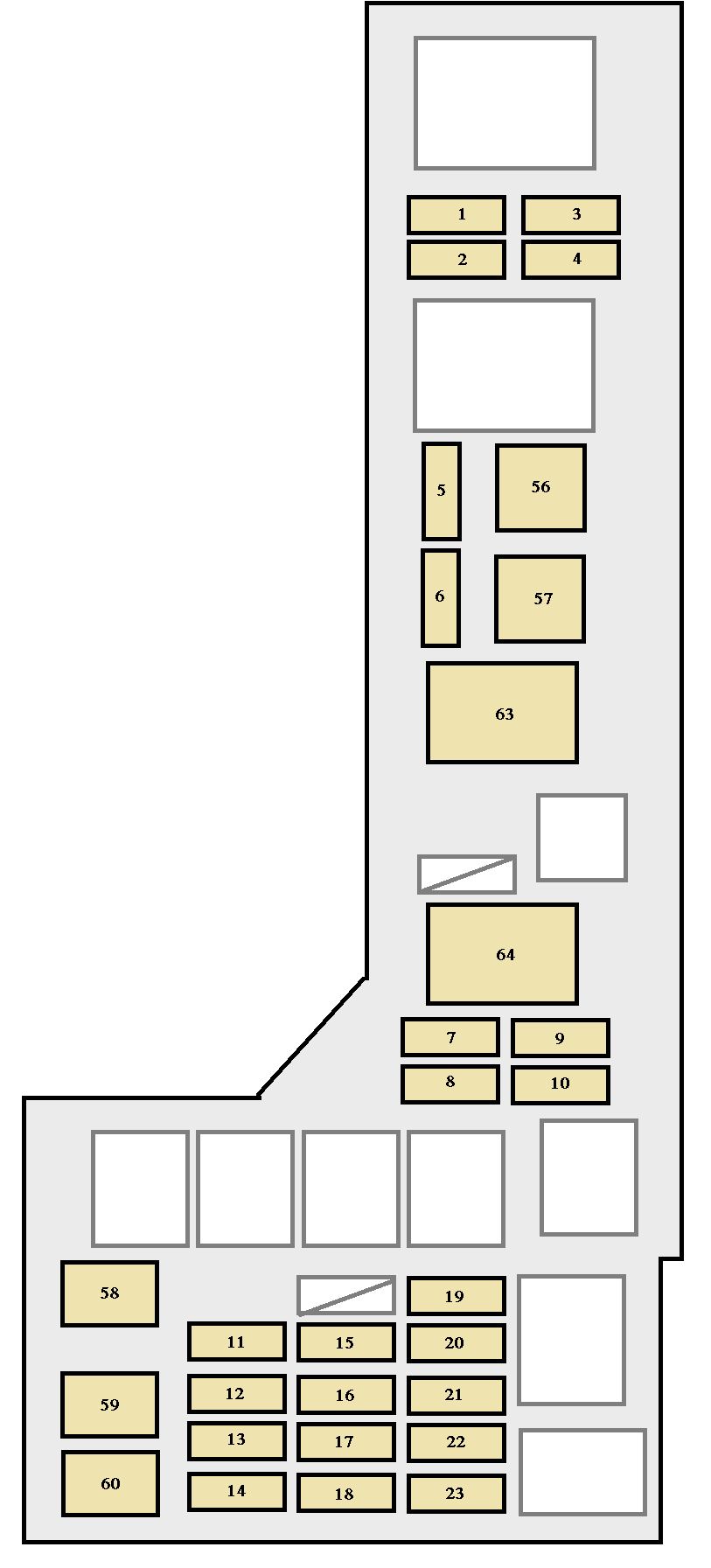 Toyota Avalon  2003 - 2004  - Fuse Box Diagram