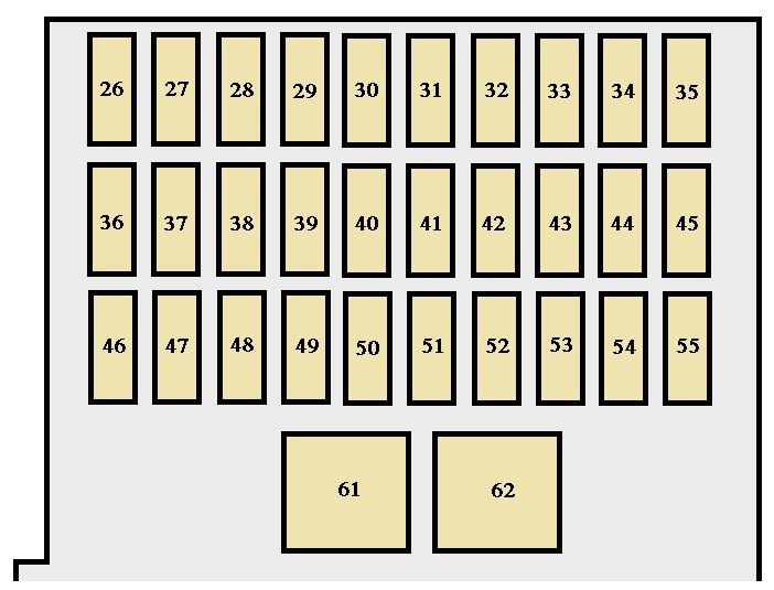 Toyota Avalon  2003 - 2004  - Fuse Box Diagram