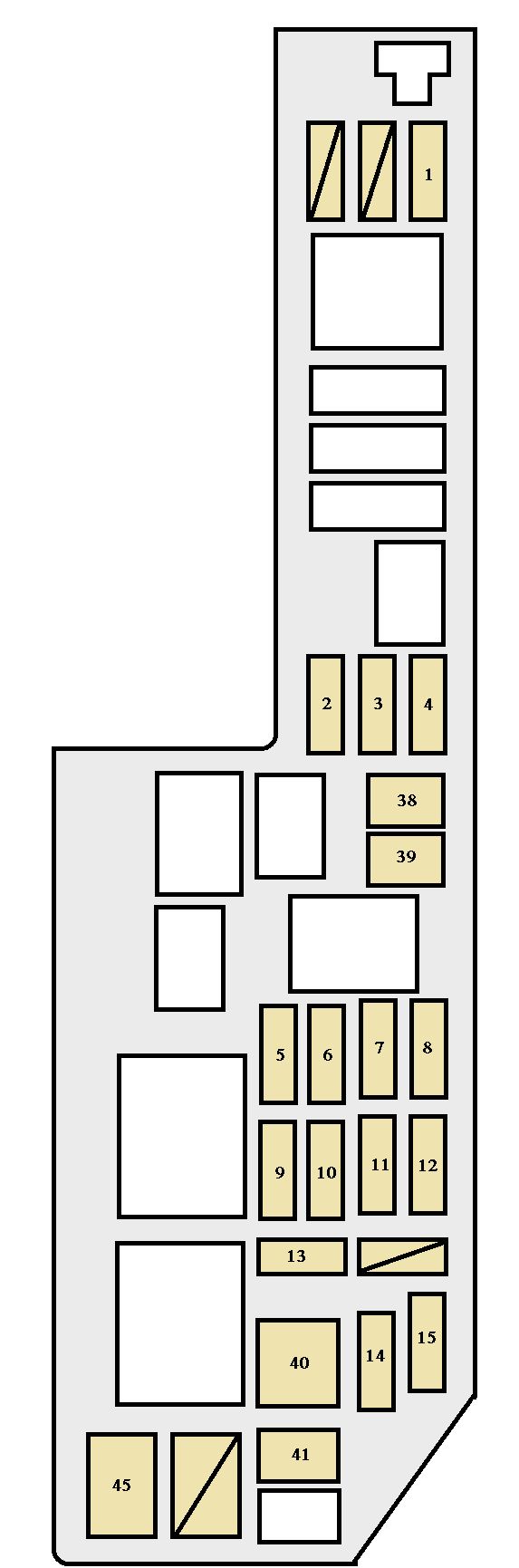 Toyota Camry  1998  - Fuse Box Diagram