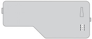 Toyota Camry - fuse box - engine compartment (fuse box cover)