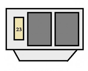 Toyota Camry - fuse box - engine compartment (with vehicle skid control system)