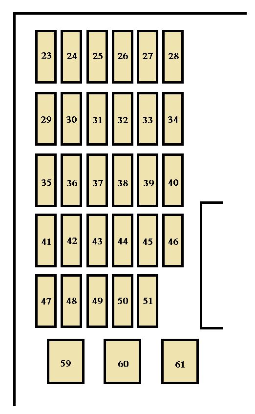 Toyota Camry  2004 - 2006  - Fuse Box Diagram