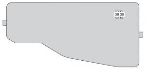 Toyota Camry - fuse box - engine compartment (back of the cover)