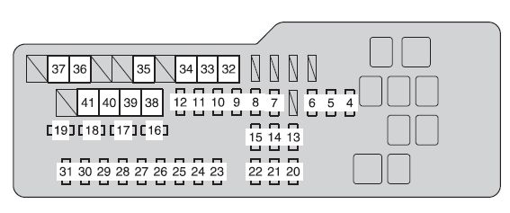 Toyota camry hybrid fuse box engine compartment fuse block 1