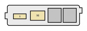 Toyota Corolla mk8 - fuse box - engine compartment