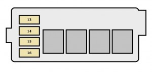 Toyota Corolla mk8 - fuse box - engine compartment