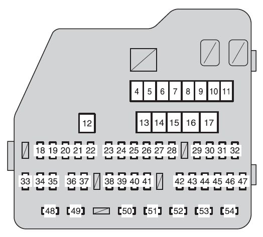 Toyota Highlander Hybrid From 2011 Fuse Box Diagram