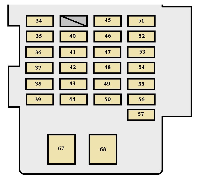 Toyota Highlander Hybrid (2006 - 2007) - fuse box diagram - Auto Genius