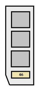 Toyota Highlander - fuse box - engine compartment (with DRL)