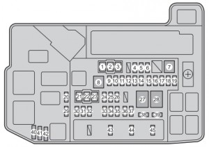 Toyota Prius in Plug - fuse box - engine compartment