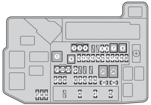 Toyota Prius in Plug - fuse box - engine compartment