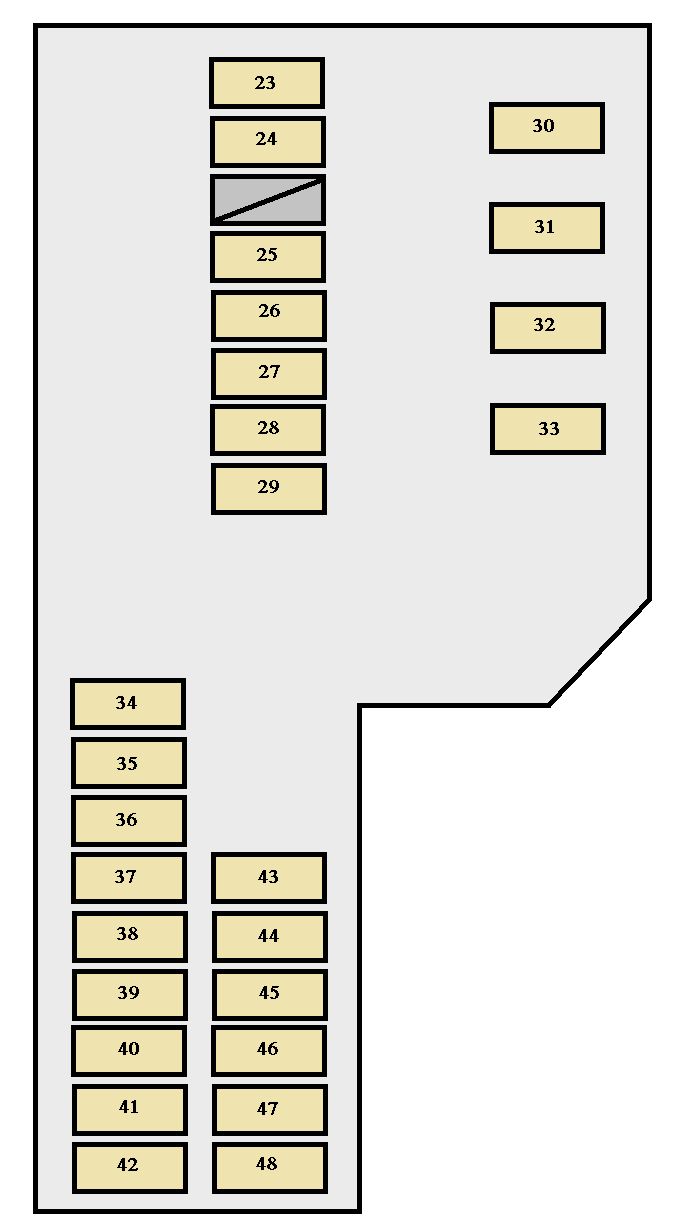 Toyota Prius  Xw20  2004 - 2007  - Fuse Box Diagram