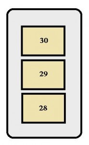 Toyota RAV4 mk1 - fuse box - engine compartment