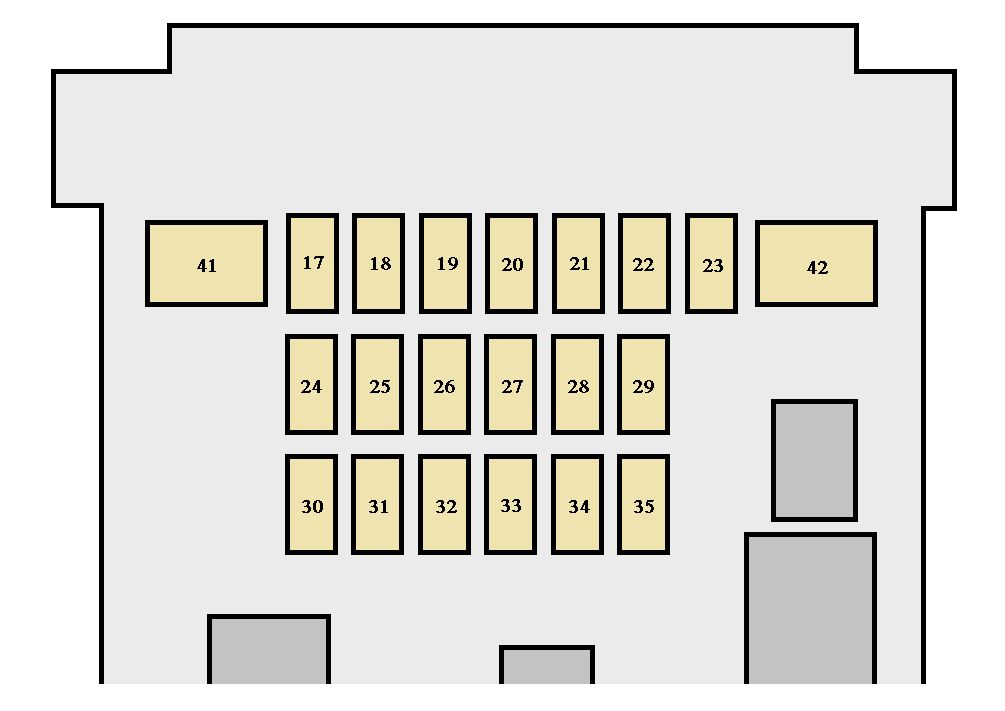 Toyota Rav4  Xa20  2001 - 2003  - Fuse Box Diagram