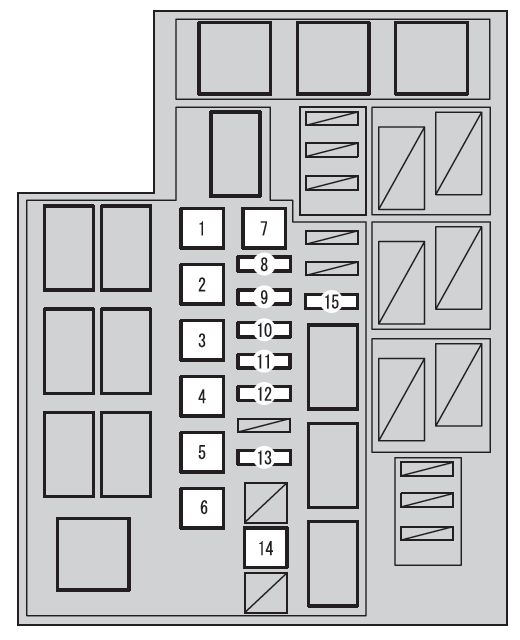 Toyota Rav4  Xa40  From 2015  -fuse Box Diagram