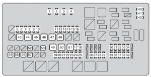 Toyota Sequoia mk2 - fuse box - engine compartment