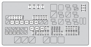 Toyota Sequoia mk2 - fuse box - engine compartment