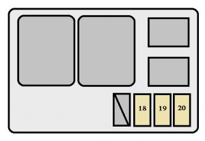 Toyota Solara mk1 - fuse box - engine compartment