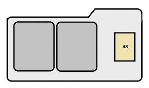 Toyota Solara mk1 - fuse box - engine compartment (type A)