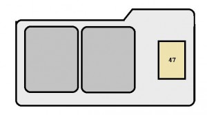 Toyota Solara mk1 - fuse box - engine compartment (type A)