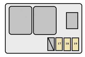 Toyota Solara mk1 - fuse box - engine compartment