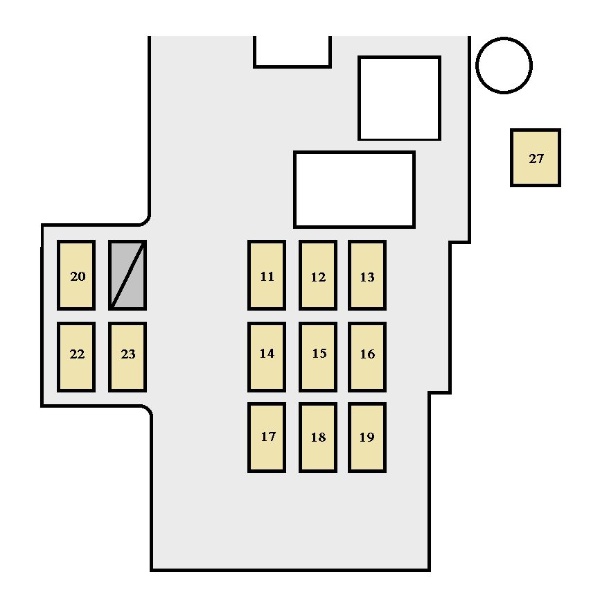 Toyota T100  1993 - 1998  - Fuse Box Diagram