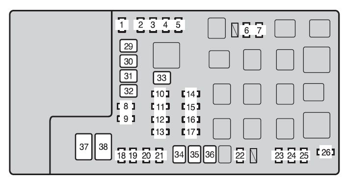 Toyota Tacoma (from 2013) - fuse box diagram - Auto Genius