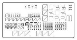 Toyota Tundra mk1 - fuse box - engine compartment