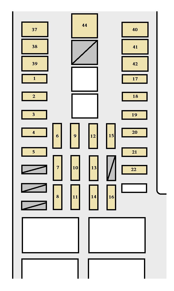 Toyota Tundra  2003 - 2004  - Fuse Box Diagram