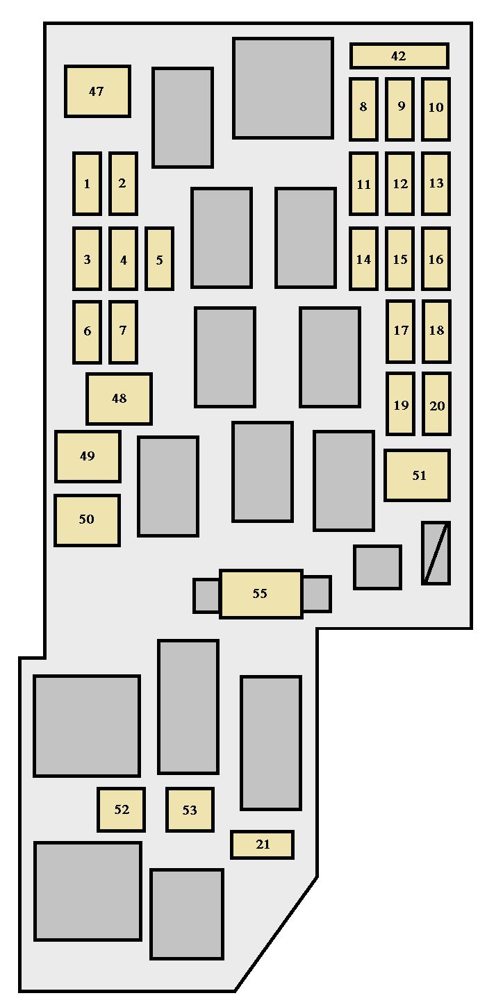 Toyota Celica  2004 - 2005  - Fuse Box Diagram