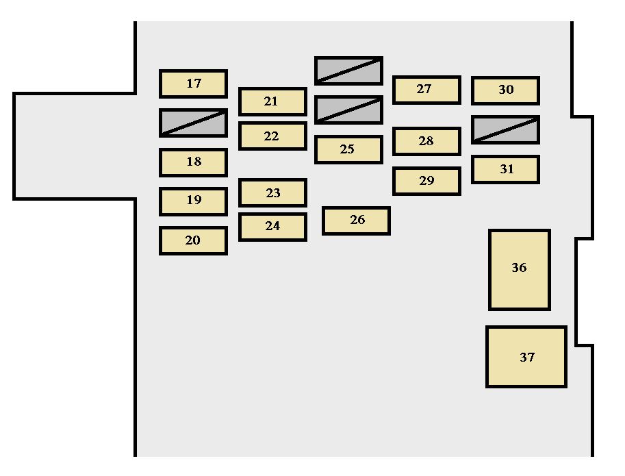 Toyota Corolla  1998 - 2002  - Fuse Box Diagram