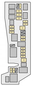 Toyota Corolla mk9 - fuse box - engine compartment