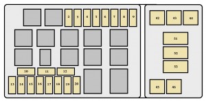 Toyota Land Cruiser - fuse box - engine compartment