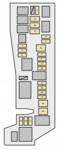 Toyota Matrix - fuse box - engine compartment