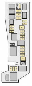 Toyota Matrix - fuse box - engine compartment