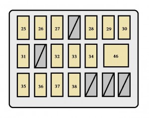 Toyota Tacoma mk2 - fuse box - instrument panel