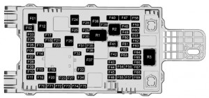 Cadillac CT6 - fuse box - rear compartment