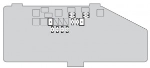 Scion iQ EV - fuse box - engine compartment (type B)