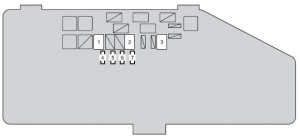 Scion iQ - fuse box - engine compartment (type C)