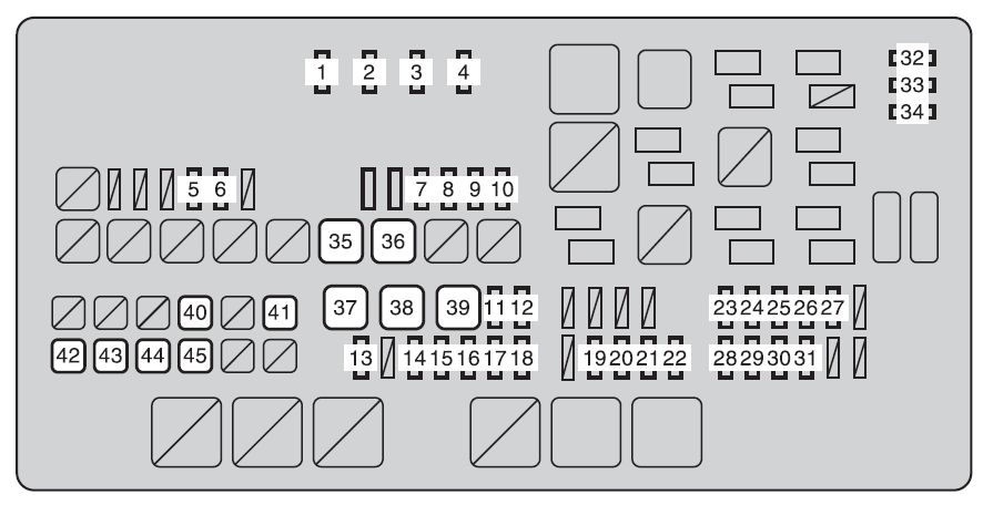 Toyota Tundra  2009  - Fuse Box Diagram