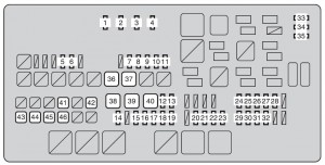 Toyota Tundra mk2 - fuse box - engine compartment