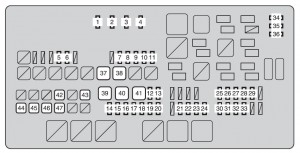 Toyota Tundra mk2 - fuse box - engine compartment