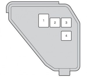 Toyota Yaris Hybrid mk3 - fuse box - engine compartment (type B)