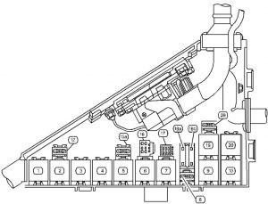 Cadillac Catera - fuse box - engine compartment