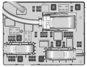 Buick Cascada - fuse box - rear compartment