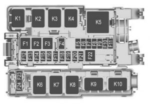 Buick Envision - fuse box - rear compartment