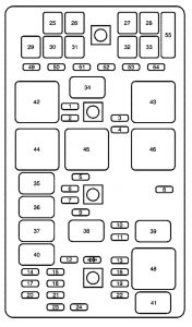 Buick LaCrosse - fuse box - engine compartment